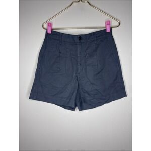 New Womens Alex‎ Mill Pleated Short in Twill Washed Black Sz 6
